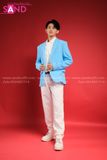 Outfit Phối Sẵn - (Quần Tây Trắng phối Vest Xanh Biển)