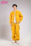Outfit Phối Sẵn - (Quần Nắp Ngang Vàng phối Áo Bomber Vàng)