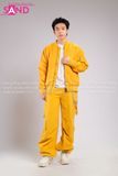 Outfit Phối Sẵn - (Quần Nắp Ngang Vàng phối Áo Bomber Vàng)