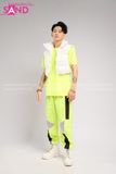 Outfit Phối Sẵn - (Quần Neon Lưới Phối Phao Gile Trắng)