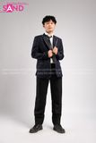 Outfit Phối Sẵn - (Quần Tây Đen phối Vest Xanh Học Sinh)
