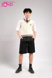 Outfit Phối Sẵn - (Quần Short Đen Phối Gile Len)