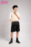 Outfit Phối Sẵn - (Quần Short Đen Phối Gile Len)
