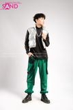 Outfit Phối Sẵn - (Quần Jogger Túi Hộp Xanh Lá Phối Phao Bạc)