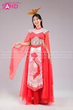 THL0406 Trang Phục Âu Lạc Đỏ Cách Tân - Nữ