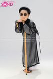 KAB0101 Áo Dài The Đen Trẻ Em - Nam