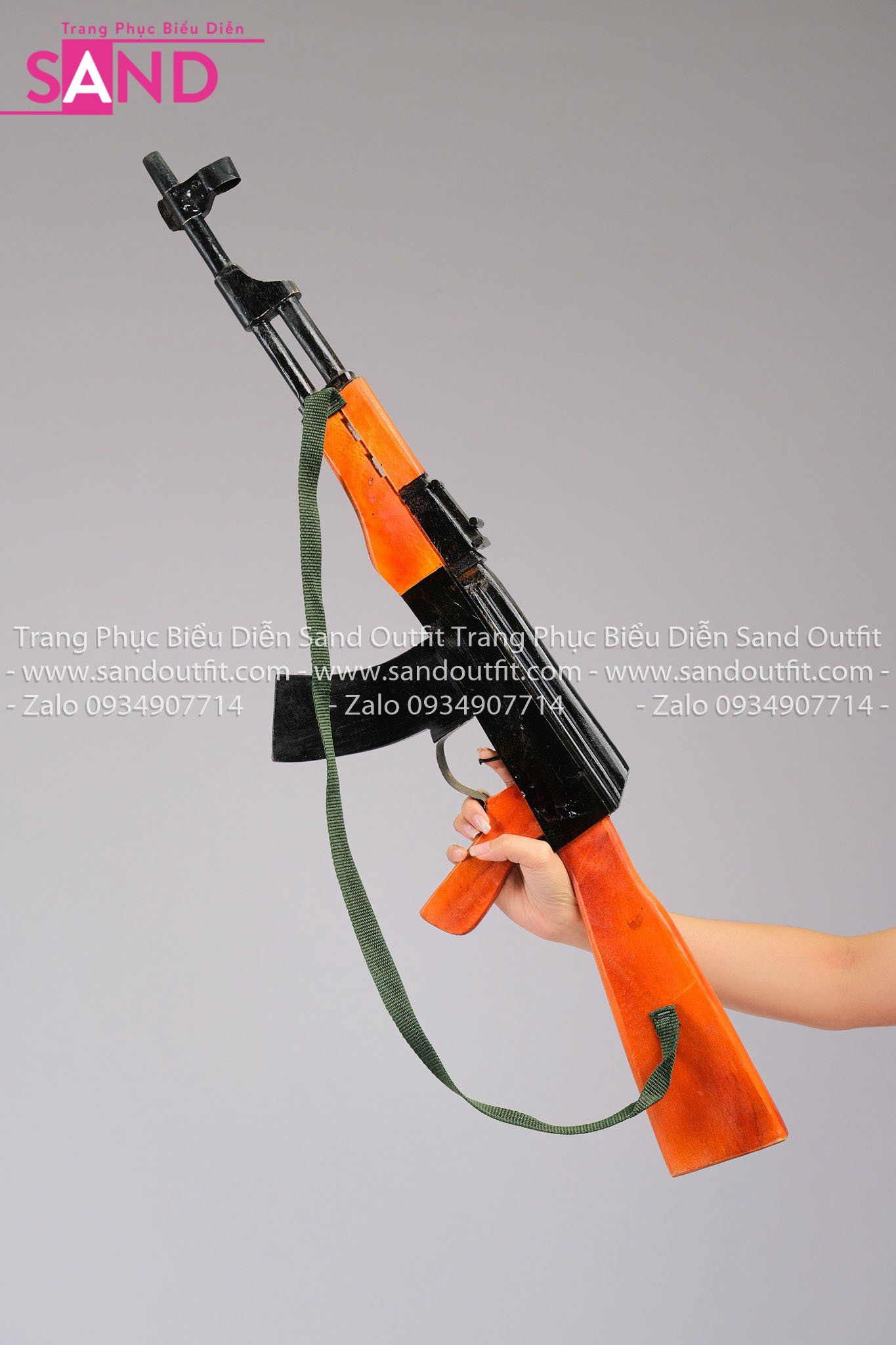 Súng Giả Gỗ Cao Cấp - Vàng