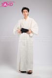 TNN0004 Áo Yukata Nam Truyền Thống Nhật Bản - Trắng
