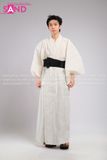 TNN0004 Áo Yukata Nam Truyền Thống Nhật Bản - Trắng