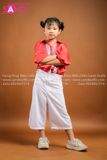 KAM0401 Set Sơ Mi Nhảy Trẻ Em Đỏ