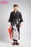 TNN0102 Set Nagagi Nam Đen Hoạ Tiết Hoa Trắng