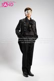 TAV0003 Vest Đuôi Tôm Đen Nhung