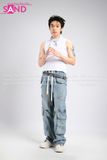 Outfit Phối Sẵn - (Quần Jean (7) phối Áo Tanktop Trắng )