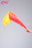 Quạt Dẻo Đạo Đỏ Loang Vàng nan 70cm - rủ 25cm