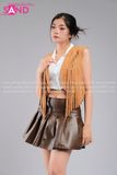 Outfit Phối Sẵn - (Set Cao Bồi Nâu Váy phối Gile Tua Râu)