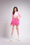 Outfit Phối Sẵn - (Chân Váy Hồng phối Vest Hồng)