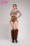 Outfit Phối Sẵn - (Quần Short Nâu phối Bodysuit Họa Tiết Nâu)