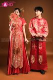 VCC0402 Hỷ Phục Đỏ Nữ Tay Ngắn