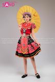 NHM0409 Trang Phục Dân Tộc H'Mông Nữ Liền - Đỏ
