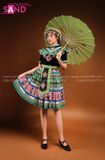 NHM0901 Dân Tộc H'Mông Nữ Xanh Lá
