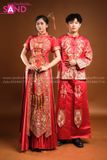 VCC0402 Hỷ Phục Đỏ Nữ Tay Ngắn