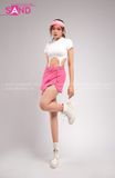 Outfit Phối Sẵn - (Set Quần Short Trắng Phối Áo Croptop Móc Trắng )