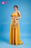 VBM0604 Váy Maxi Cam 2 Dây Tay Rơi