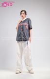 Outfit Phối Sẵn - (Quần Nắp Ngang Trắng phối Áo Bóng Chày Sọc Đen)