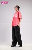 Outfit Phối Sẵn - (Quần Nắp Ngang Đen Túi Hộp phối Bóng Chày Sọc Đỏ)