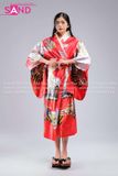 Kimono Hoạ Tiết - Đỏ 02