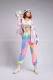 Outfit Phối Sẵn - (Set Quần Áo Khoác Kaki Loang Màu)
