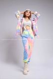 Outfit Phối Sẵn - (Set Quần Áo Khoác Kaki Loang Màu)