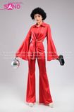 Trang Phục Disco Thập Niên 70 Đỏ Nữ 01