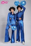 Trang Phục Disco Thập Niên 70 Xanh Dương Nữ 01