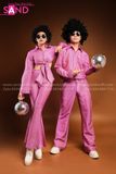 Trang Phục Disco Thập Niên 70 Hồng Nam