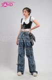Outfit Phối Sẵn - (Quần Jean phối Corset Đen Da)