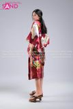 Áo Kimono Hoạ Tiết - Đỏ Đô