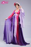 TYD0705 Set Tứ Thân Tấm Cám Thiết Kế Hoạ Tiết Hoa Tay Lơi - Đỏ Tím