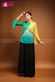 TBT0901 Áo Bà Ba Táp Xanh Cốm Nữ