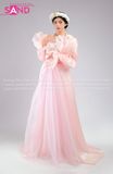 TYD0518 Yếm Hồng Ngày Hội Lim Đính Hoa - Hồng (Bắc Bling)