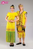 NTN0304 Trang Phục Dân Tộc Tây Nguyên Ê Đê Nữ Vàng
