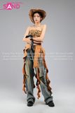 Outfit Phối Sẵn - (Quần Jean phối Nịt Tua Rua Nâu)