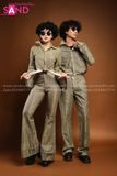 Trang Phục Disco Thập Niên 70 Đen Vàng Nữ