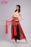 TMC0104 Sét Váy 720 Múa Cổ Trang - Màu Đỏ Đen