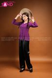 TBL0701 Áo Bà Ba Nữ - Màu Tím