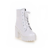 Giày Boot 8 phân - Trắng