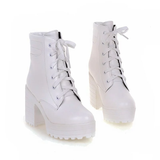 Giày Boot 8 phân - Trắng