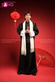 TNQ0102 Áo Dài Thượng Hải Nam Đen