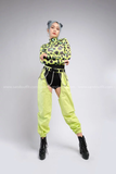 Outfit Phối Sẵn - (Quần Khoét Đáy phối Bodysuit Họa Tiết Xanh Da Beo)