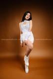 Outfit Phối Sẵn - (Quần Short Thun Dây Kéo Hong phối Bodysuit Khoét Eo)